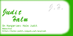judit halm business card